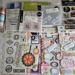 New Colorful Scrapbooking Supplies Various Theme Quotes Flowers Rub On Trasnfers